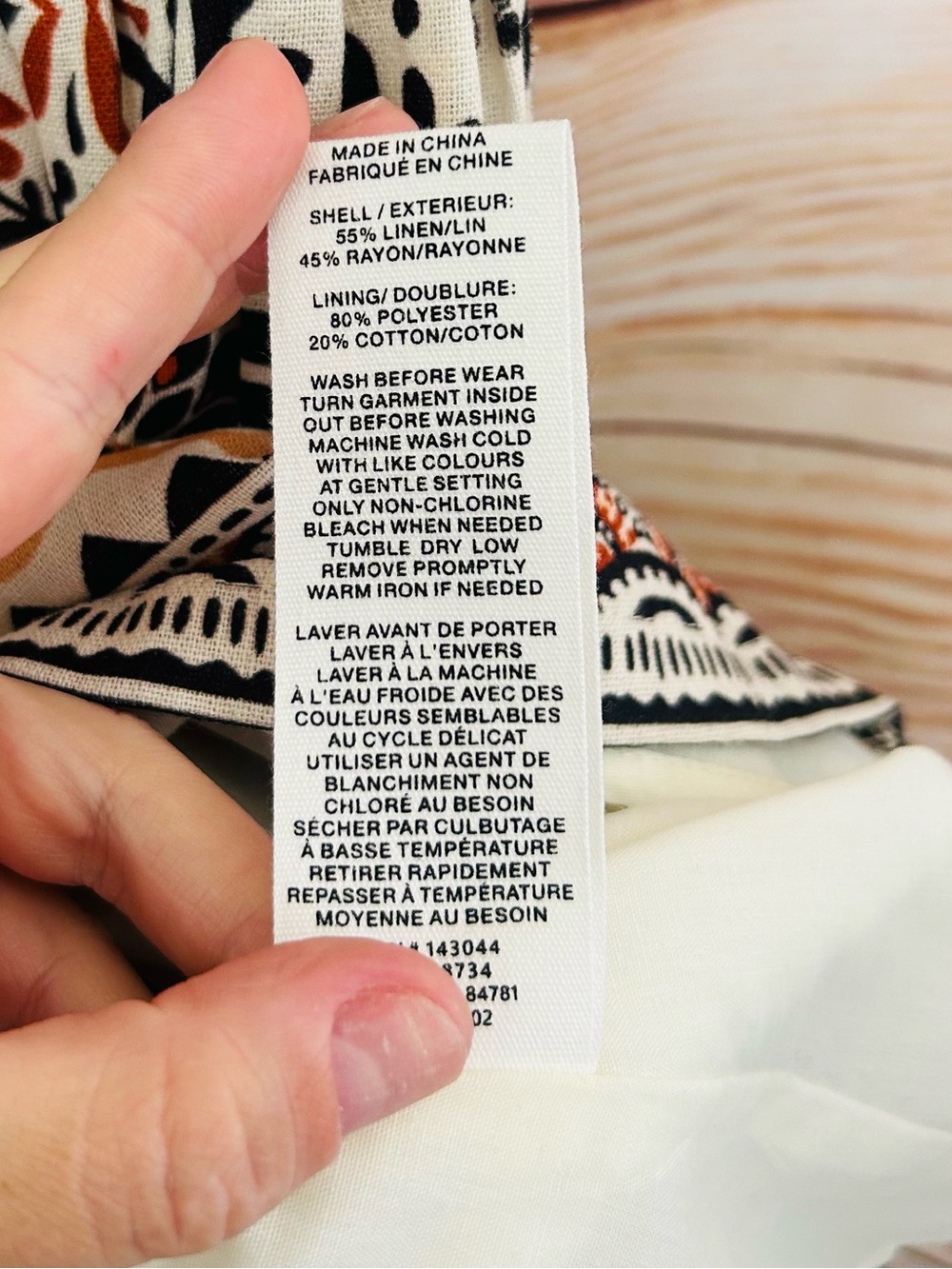 Avec Les Filles Casablanca Tile Linen Blend Bow-Strap Fit & Flare Mini Dress NWT - Picture 13 of 16